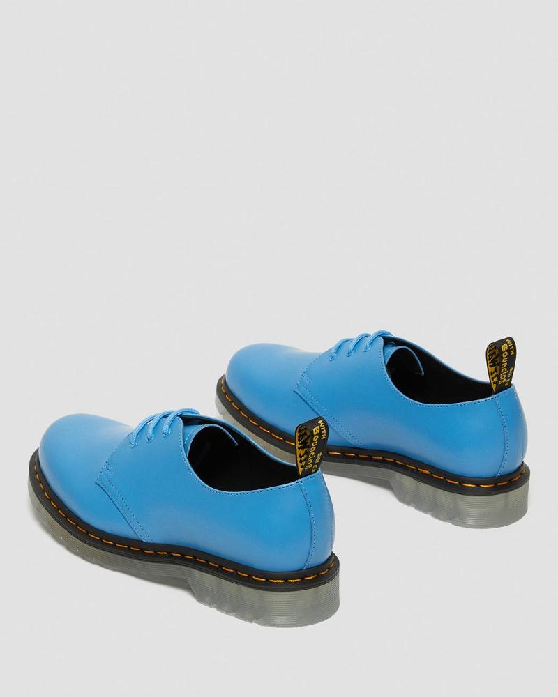 Dr Martens 1461 Iced Smooth Leren Oxford Schoenen Dames Blauw | NL 443SGL